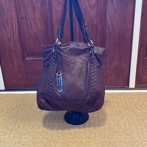B. Makowsky soft leather shoulder bag.